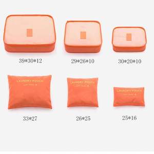 Custom Personalized 6-Piece Waterproof Polyester Travel <b>Packing</b> <b>Cubes</b> Set with Multi-Use Luggage Organization for <b>Suitcase</b> - Product Image 2