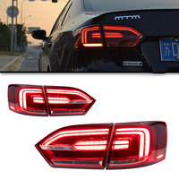 Feux arrière à LED rouges modifiés pour Jetta MK6 Sagitar 2012-2014, clignotants séquentiels, feux de freinage, feux de jour (DRL), nouvelles pièces automobiles