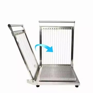 Precio de fábrica Máquina cortadora de barras de chocolate Mozzarella Queso Bloque Cubo Rebanadora Alambre Confitería Cortador de chocolate - Product Image 6