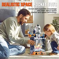 Jouet fusée spatiale pour enfants, fabriqué en Chine, personnalisé, OEM, avec centre de contrôle de lancement et mini astronaute