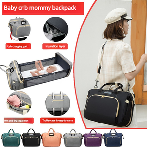 Borsa Maternità Pieghevole in Tessuto Oxford 2026 Nuova, Borsa Orizzontale a Doppia Spalla, Traspirante, Ultra-leggera, Grande Capacità - Product Image 2