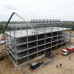 Bâtiment de bureaux <span class=keywords><strong>en</strong></span> structure métallique, bâtiment multi-étages, design moderne - Product Image 3