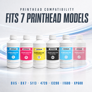 Encre de sublimation 6 couleurs 1000ml haute concentration CMYK pour têtes d'impression Epson DX5 DX7 5113 4720 I3200 I1600 XP600 en vrac - Product Image 2