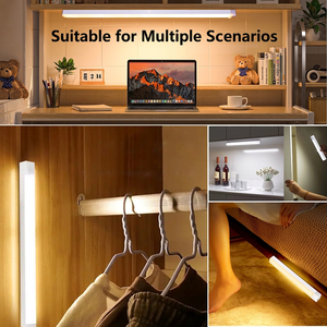 Luz Nocturna LED Recargable con Sensor de Movimiento, Lámpara Magnética para Armario, Dormitorio, Guardarropa - Product Image 5