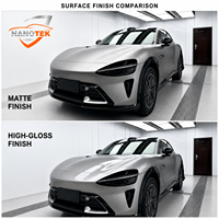 NANOTEK 7.5mil TPU Transparan Matte PPF Film Pelindung Cat Otomotif Anti Gores dan Dapat Memperbaiki Diri Sendiri 1.52m*15m