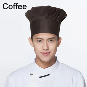 Bán Buôn Màu Trắng Và Màu Đen Tùy Chỉnh Màu Bông Nhà Bếp Nấu Ăn Mũ Và In Ấn Thêu Logo Đầu Bếp Hat - Product Image 5
