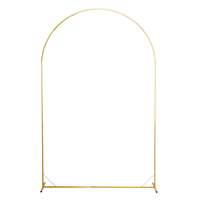 Lot de 3 Supports d'arche de mariage faciles à assembler, en métal, avec barre transversale stable, couleur et taille personnalisables, 8 pieds x 5 pieds