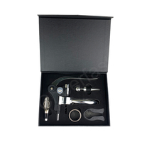 Coffret Cadeau Ouvre-Bouteille et Tire-Bouchon (5 pièces) et Ensemble d'Accessoires pour Vin (6 pièces) et Ouvre-Bouteille à Levier en Alliage de Zinc Robuste