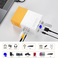 Dropshipping YG300 LED Mini Projecteur Support Full HD Supporté Portable Home Media Player Proyector