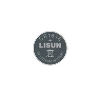 Paquete de 5 Baterías de Botón de Litio Primarias de 3V 55mAh CR1616 Li-MnO2 para Reloj, Control Remoto, Linterna, Juguetes, Automóvil