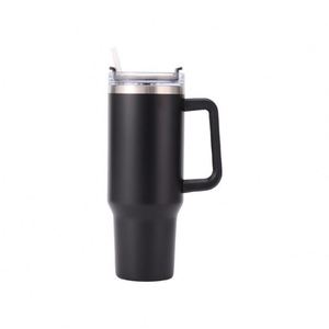 <b>Travel</b> Car H1.0 <b>Handle</b> <b>Mug</b> 40oz Double Wall Insulated Tumbler Lid Straw Anti-Slip OEM Custom Logo - Product Image 2