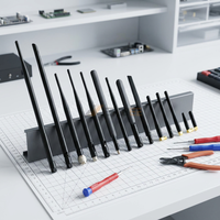 Antenne WiFi 2,4 GHz 5 dBi à gain élevé, connecteur SMA mâle, pliable, type canard en caoutchouc, pour routeur sans fil, caméra de sécurité, appareils IoT