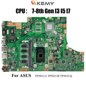 เมนบอร์ดแล็ปท็อป TP501UA สำหรับ <span class=keywords><strong>Asus</strong></span> VivoBook TP501U พลิก TP501UB TP501UA TP501UQK TP501UQ เมนบอร์ดโน้ตบุ๊คพร้อม I5 I3 <span class=keywords><strong>I7</strong></span>ซีพียู - Product Image 2