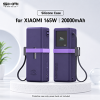 Étui de protection en silicone SIKAI pour batterie externe Xiaomi 165W 20000mAh, résistant aux chocs, anti-rayures, antidérapant