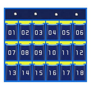 Organizador Colgante Azul de 24 Bolsillos para Teléfono Celular - Product Image 2
