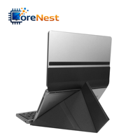 Funda con Teclado CoreNest Magic, Teclado Inalámbrico Plegable para Tablet, PC, Portátil, Panel Táctil, Teclado Magnético Flotante