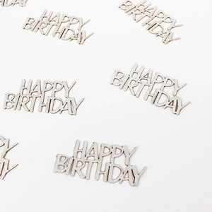 Vendita calda oro rosa Glitter buon compleanno coriandoli tavolo decorazioni per festa di compleanno Baby Shower festa di carta - Product Image 6
