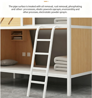 Lit superposé capsule taille Queen, mobilier métallique insonorisé au design moderne pour hôpitaux, auberges, écoles et appartements