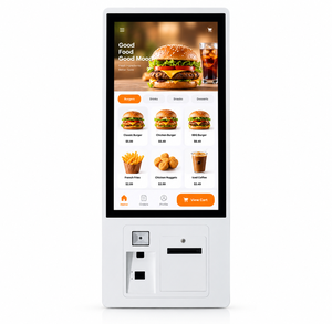 Terminal Punto de Venta con Pantalla Táctil de 23.8 y 27 Pulgadas, Kiosco de Pago de Autoservicio, Carcasa Metálica, Escáner de Código QR, Lector de Tarjetas para Comercio Minorista - Product Image 1