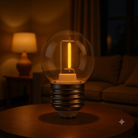 Ampoule LED G45 Économe en Énergie, Culot E26/E27, Étanche, Matériau PC, Température de Couleur Multiple, Lumière Ambiante Paysagère, Guirlande Lumineuse Fonctionnelle