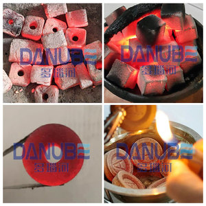 Presse à briquettes de charbon de bois à piston hydraulique réglable en pression pour biomasse d'olives et fumier de vache - Product Image 4