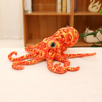 Peluche pieuvre réaliste, jouet en peluche animal marin, poupée en peluche créature marine douce, pour la décoration de la maison, du canapé et de la chambre