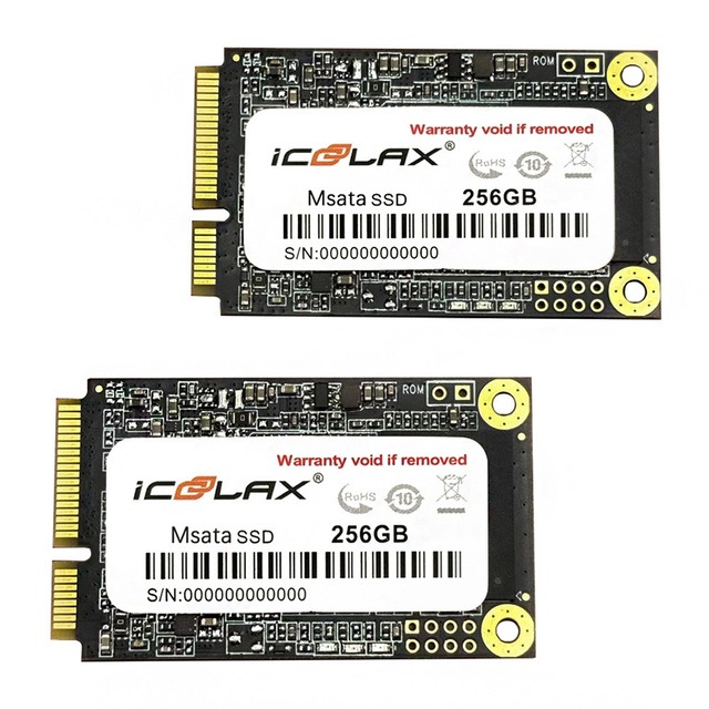 ICOOLAX MSATA 128GB 256GB 512GB 1TB Mini SSD SATA Solid State Drive for Industrial Laptop Mini PC Stable Performance