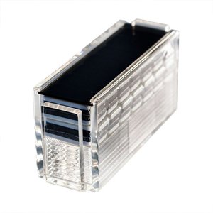 Usine Nouvelle Arrivée Personnalisé Deux Tons Noir et Blanc Acrylique Domino Jeu avec 4 Racks - Product Image 1