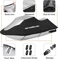 Housse de jet ski en tissu Oxford 600D imperméable et résistante à l'usure, protection UV, rejet IR à 90 %, utilisation toutes saisons, tailles et logos personnalisables
