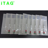 134.2kHz FDX-B EM4305 Chip Tag ID RFID Ramah Lingkungan untuk Anjing/Kucing/Ikan Hewan Peliharaan dengan Jarum Suntik (2.12x12mm)