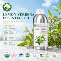 Huile d'Aromathérapie Citron Verveine (Aloysia Citrodora) pour la Clarté Mentale – Parfum d'Aromathérapie pour Diffuseur de Bureau et d'Étude