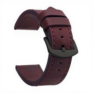 Cinturino per Orologio Lionorm Fatto a Mano in Vera Pelle di Vacchetta Spessa 18mm 20mm 22mm 24mm Cinturino Vintage con <span class=keywords><strong>Logo</strong></span> Personalizzato - Product Image 5