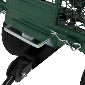 Carretilla de Jardín <span class=keywords><strong>Plegable</strong></span> con Lona, Capacidad de Carga 550 kg, Carro de Transporte Utilitario con Malla - Product Image 3