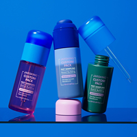 Flacon compte-gouttes distributeur de sérum PETG 50 ml au design esthétique personnalisé – Pack de flacons cosmétiques