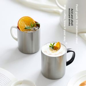 Modern Design f Stainless Steel Insulated <b>Mug</b> Office Coffee Drinking Water Cup for Office Use - Product Image 1