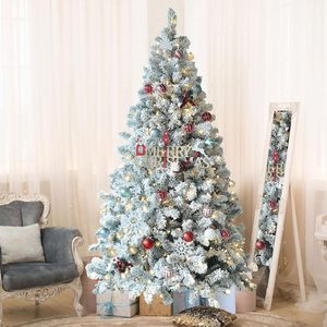 Albero di Natale Artificiale Pino Innevato 6 Piedi con Base, Decorazione Natalizia Bianco Neve - Product Image 3