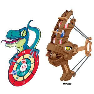 Nouveau jouet éducatif jeu interactif jeu tir pistolet cible arbalète lancer balle collante dinosaure arc et flèche pistolet pour les enfants - Product Image 1
