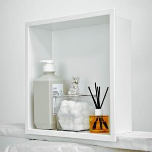 <span class=keywords><strong>Niche</strong></span> murale de <span class=keywords><strong>douche</strong></span> moderne en acier inoxydable 304 avec éclairage <span class=keywords><strong>LED</strong></span> personnalisable, finition brossée/chrome, garantie 5 ans, installation facile pour les hôpitaux - Product Image 3