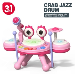 Juego de Batería Electrónica de Jazz KSF para Educación Temprana con Micrófono, Instrumento Musical Multifuncional de Plástico para Niños - Product Image 3