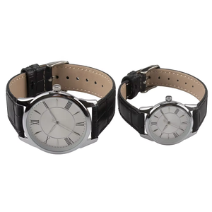 Relojes de Pareja Populares, Reloj de Cuero de Alta Calidad con Movimiento de Cuarzo, Clásico, Moderno, Simple, Resistente al Agua 3ATM - Product Image 5