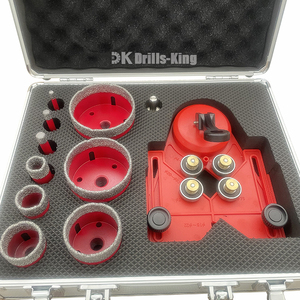 Set di 11 Punte Diamantate M14 per Carotaggio a Vuoto + Localizzatore + Adattatore, Kit Corona Diamantata per Fori su Marmo e Piastrelle <span class=keywords><strong>in</strong></span> Porcellana - Product Image 1