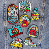 Écusson personnalisé pour l'extérieur, presse à chaud en vrac, logo 3D personnalisé Applique Badges Brodé Écusson de broderie à coudre à repasser pour vêtements