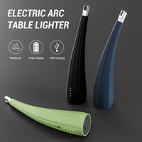 Briquet de cuisine à bougie électrique double arc personnalisé fantaisie briquet électronique USB rechargeable à long cou