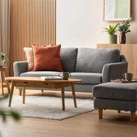 Canapé 2 places contemporain et élégant à bas prix pour appartement, salon, hôtel-Deux sièges en tissu