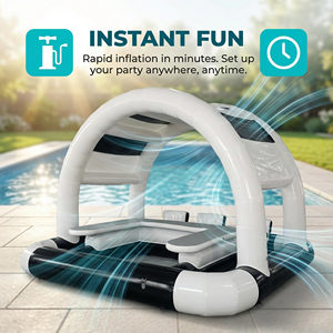 Özelleştirilmiş Açık Hava Şişme Havuz Barı PVC Şişme Pub Evi Parti İçin Havuz Barı Arka Bahçe Veranda Havuz Kenarı Ticari Sınıf - Product Image 2