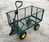 Benne basculante utilitaire de chariot de jardin robuste avec connecteur de traction pour chariots à main et chariots