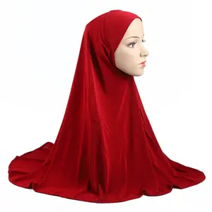 ผ้าพันคอผู้หญิง70ซม.,ฮิญาบคลุมศีรษะคริสตัลมุสลิมแบบว่างเปล่าสีพื้นเรียบยาว YD108