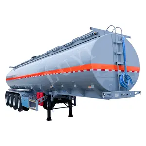 4 axles water Petrol Gasoline Edible Oil Transport Tank 30000 Liters to 50000 liters Fuel Tanker Truck Semi Trailer for sale