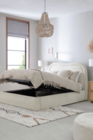 Lit Queen Simple Double Luxe Lit Lumineux Complet Cama Matrimonial King Size avec Rangement Haut Rangement