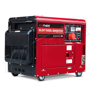 Kather 10KW im lặng Máy phát điện diesel đặt âm thanh bằng chứng 10KVA DIESEL Máy phát điện di động động cơ diesel 8KW 6KW 5KW 3KW Máy phát điện - Product Image 1